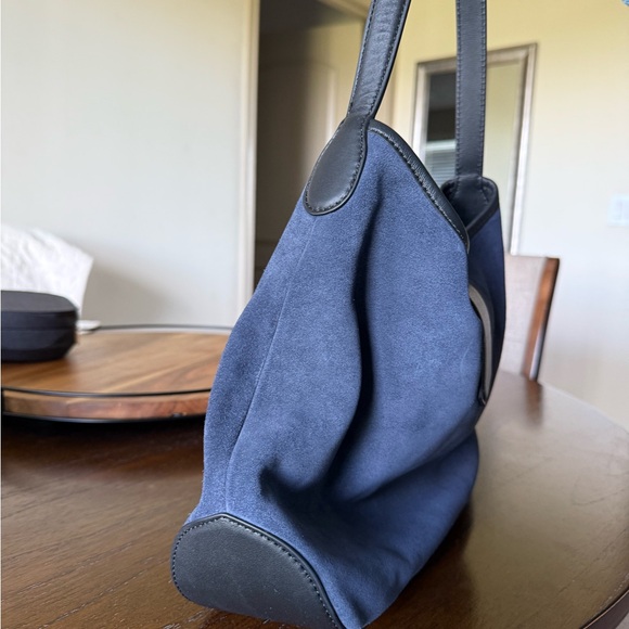 J. Crew Blue and Gold Hobo Bag - Picture 3 of 5